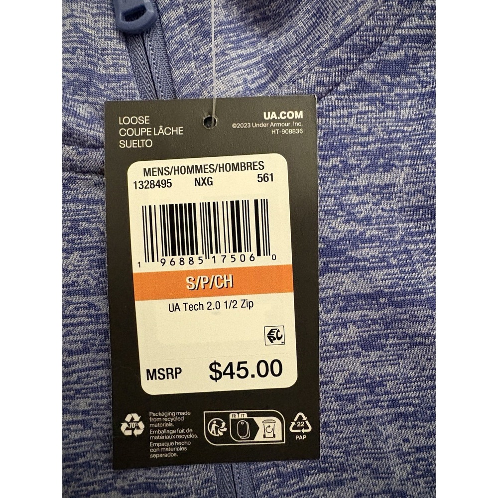NEW Under Armour UA Tech 1/2 Zip Royal Graphite Men's Size Small UA MENS SHIRT - Picture 8 of 15